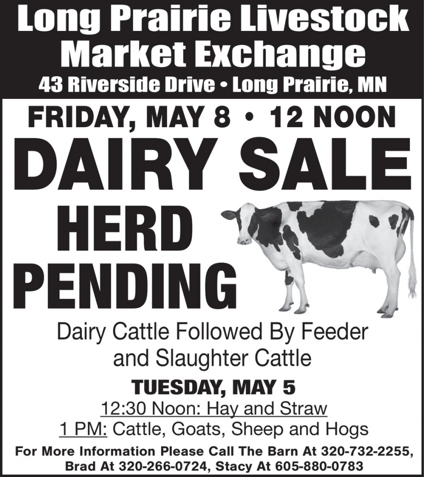Long Prairie Livestock Auction Market Exchange