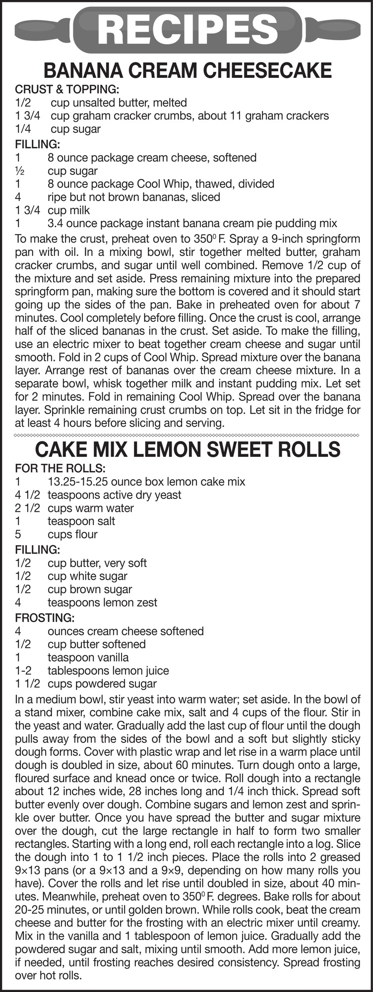 Recipes