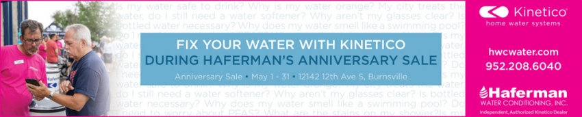 Haferman Water Conditioning, INC