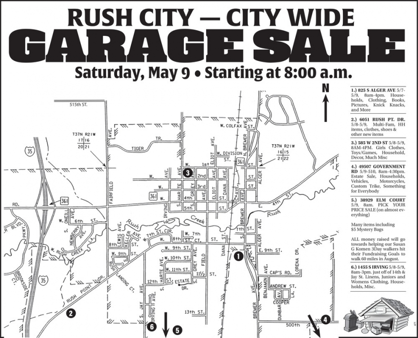 Rush City Garage Sale