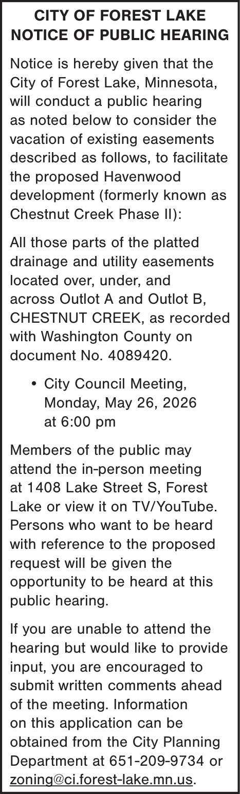 City Of Forest Lake