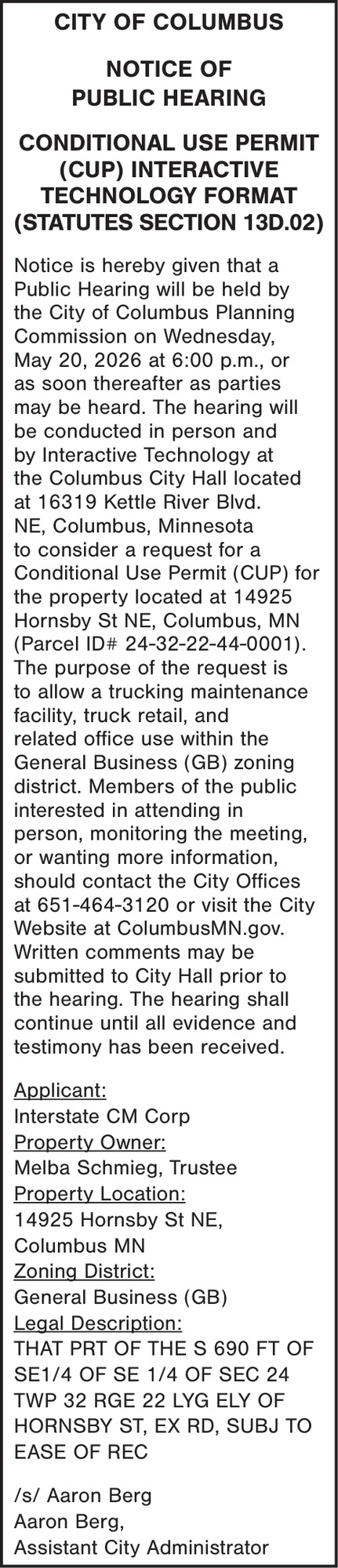 City Of Columbus