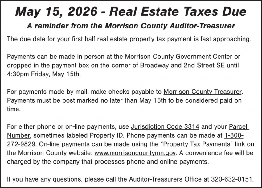 Morrison County Auditor-Treasurer