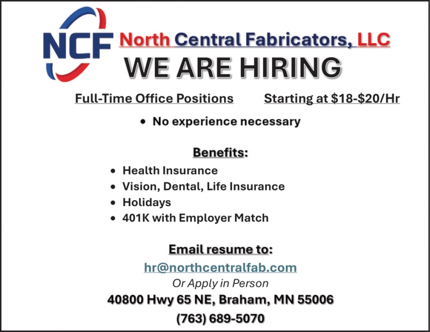 North Central Fabricators, LLC