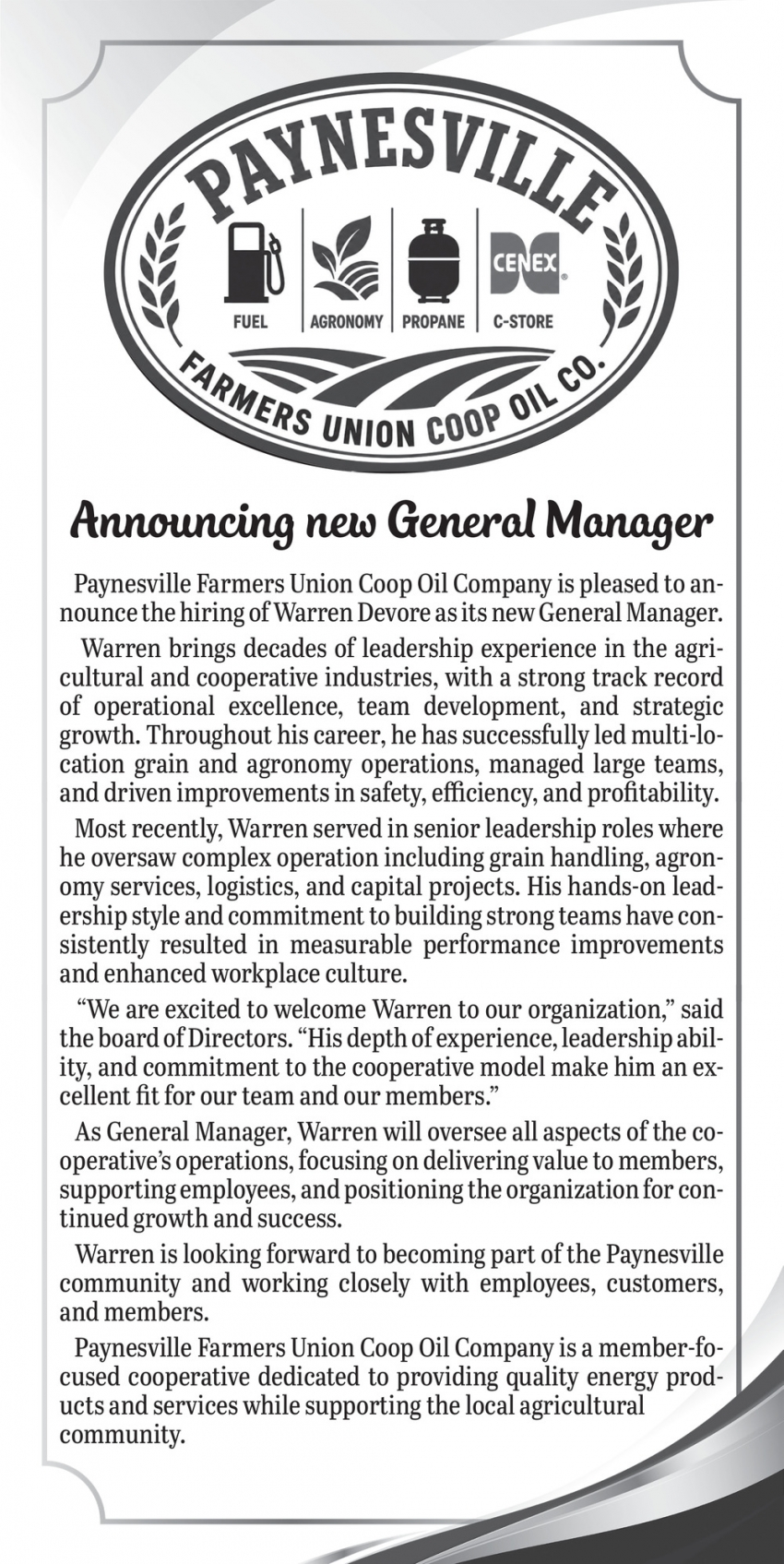 Farmers Union Coop Oil Co.