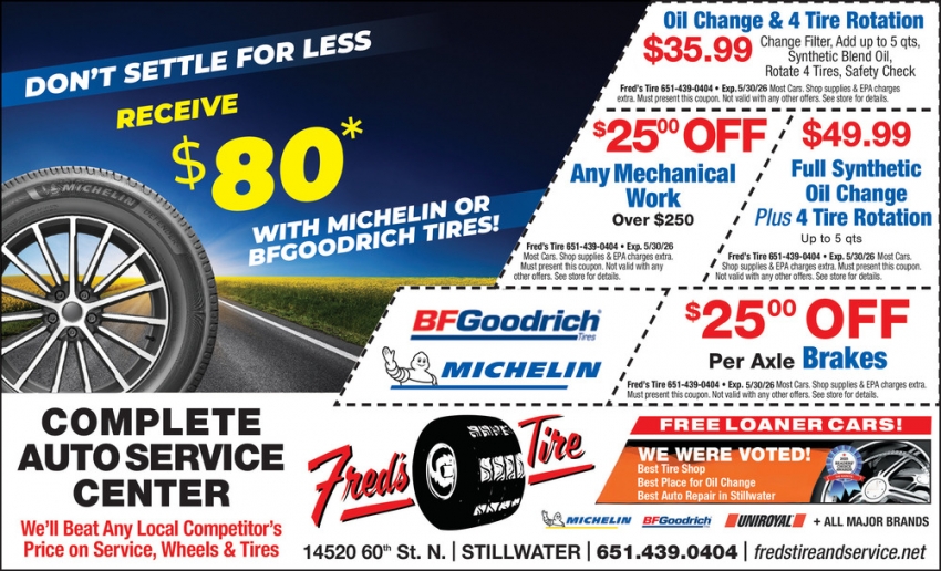 Fred's Tire Co.