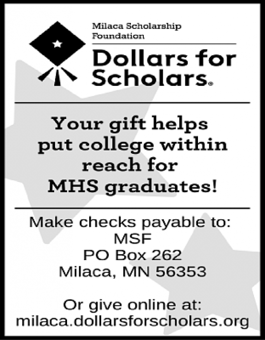 Milaca Scholarship Foundation - Dollars for Schollars 