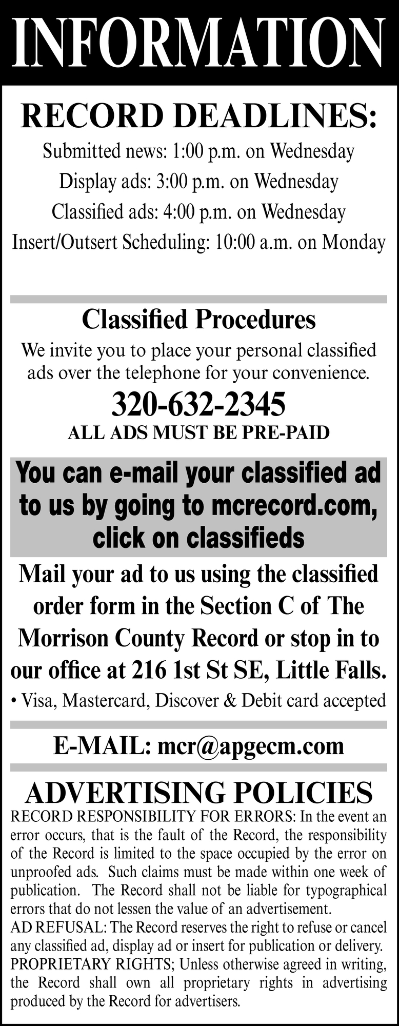 Morrison County Record