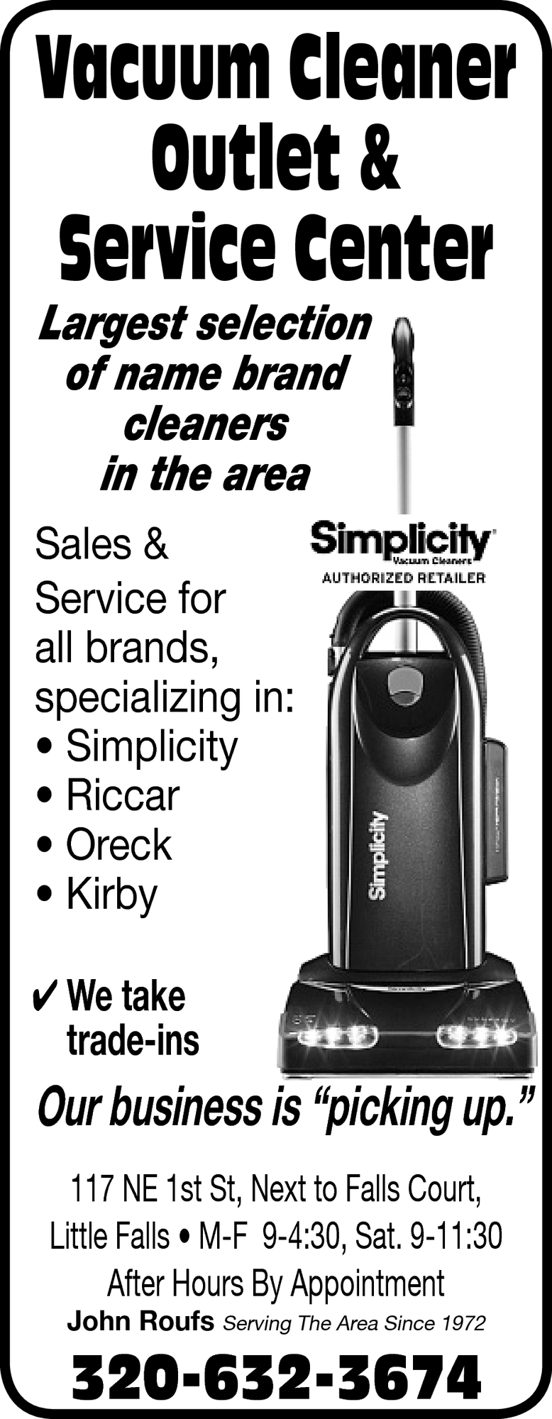 Vacuum Cleaner Outlet & Service Center