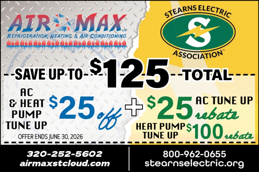 Stearns Electric Association - Airmax Refrigeration, Heating & Air Conditioning