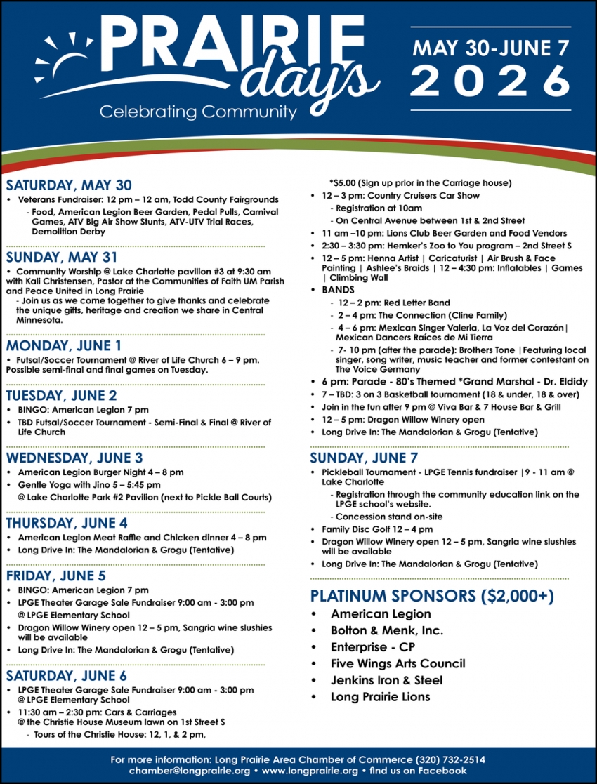 Long Prairie Area Chamber of Commerce