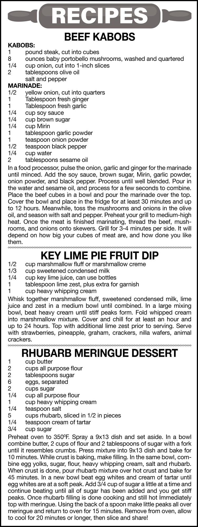 Recipes