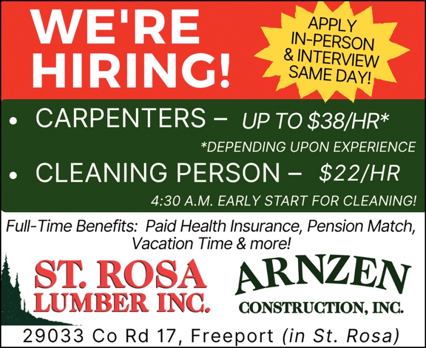 St. Rosa Lumber Inc