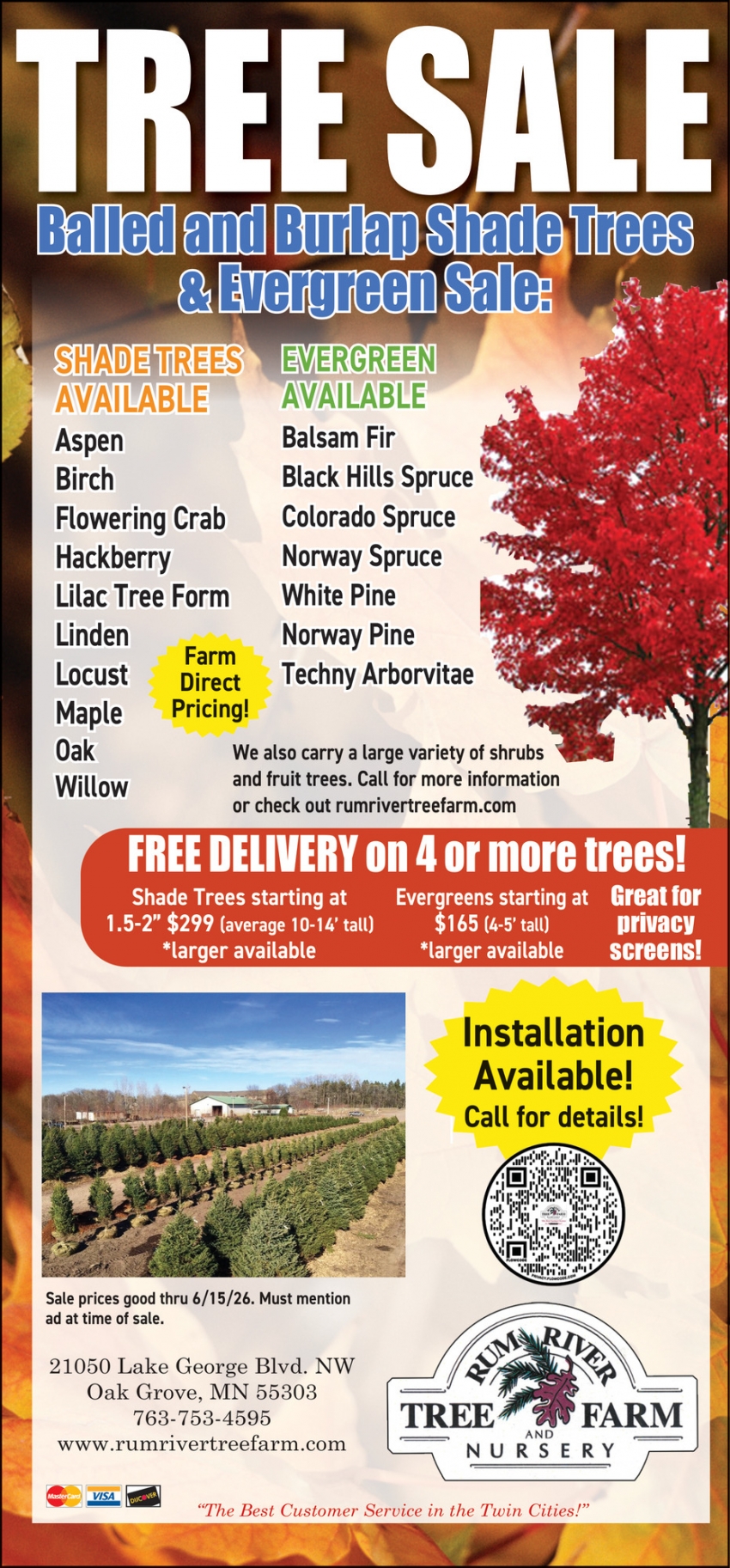 Rum River Tree Farm Nursery