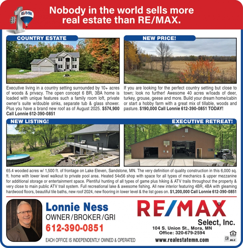 Lonnie Ness - Re/Max Select, Inc