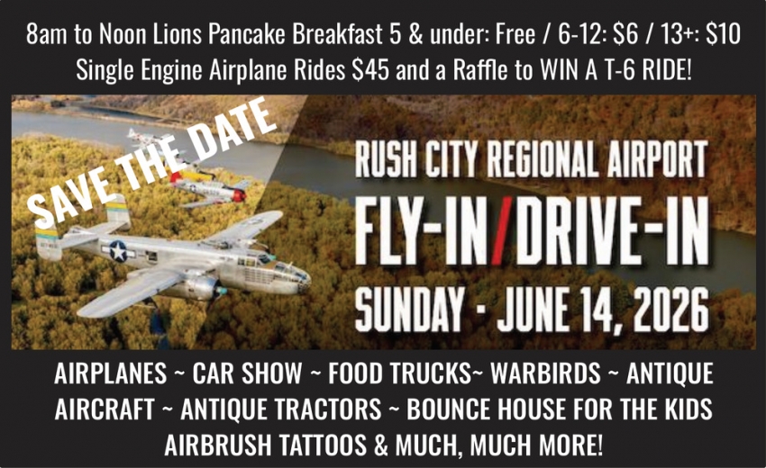 Rush City Regional Airport Fly-In/Drive-In