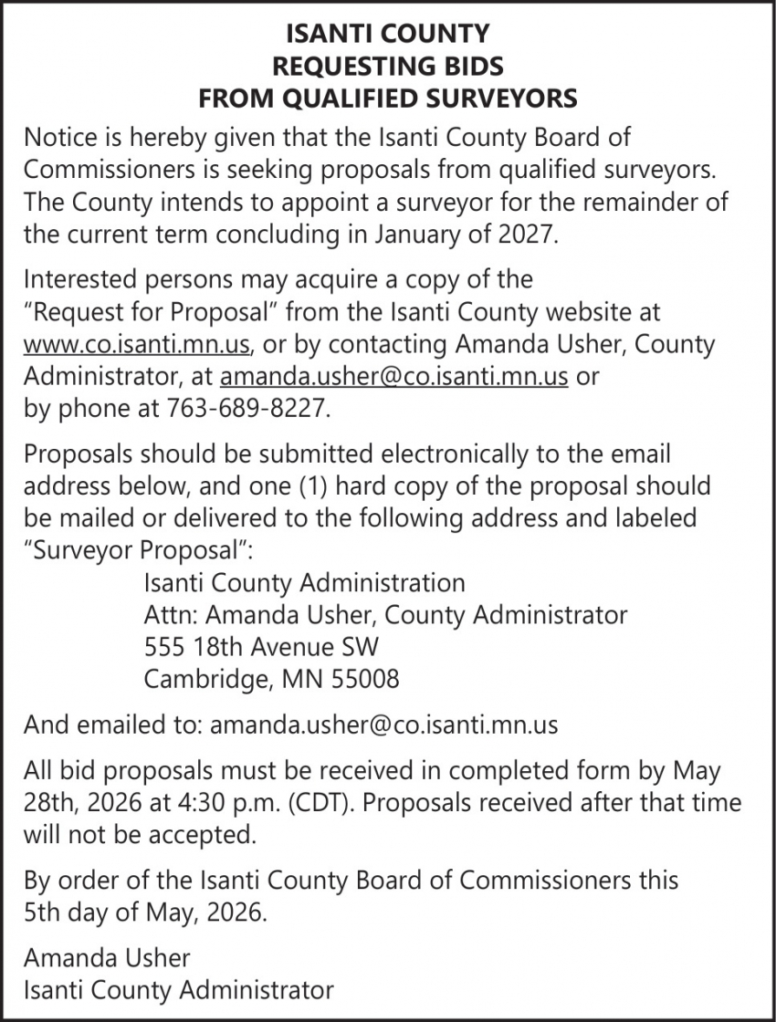 Isanti County Board of Commissioners
