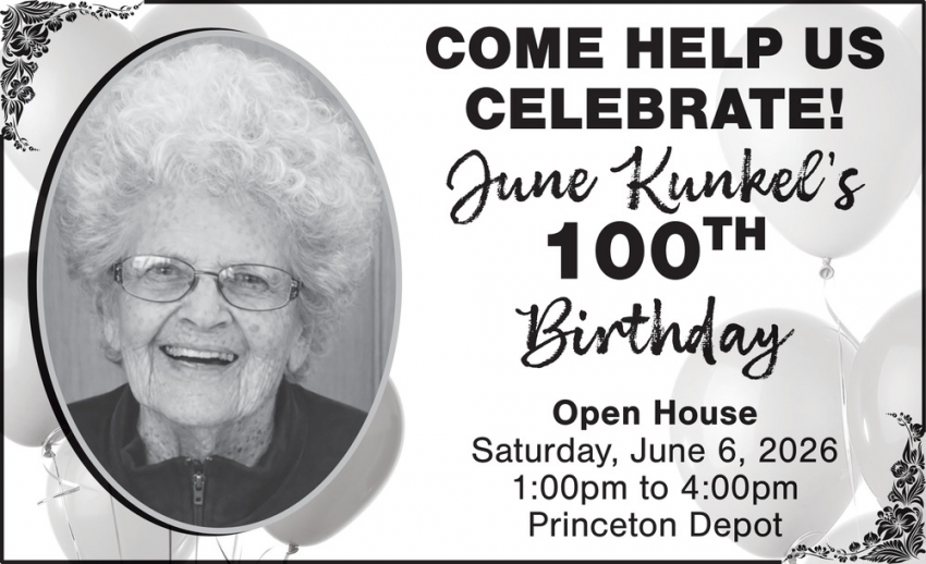 June Kunkel 100th Birthday