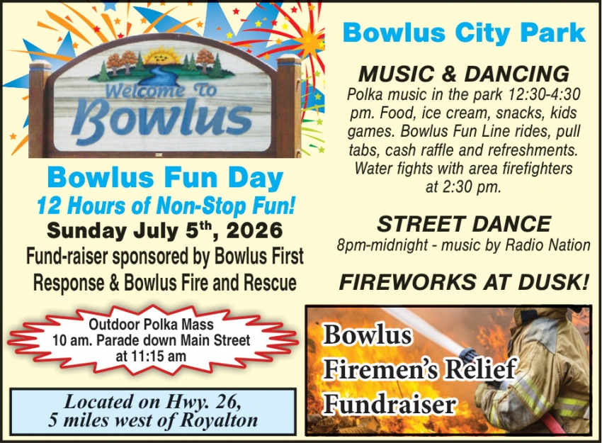 Bowlus Fire & Rescue and Bowlus First Response - Bowlus Fun Day
