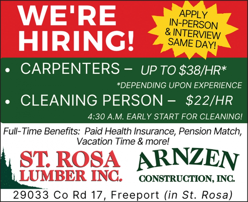 St. Rosa Lumber Inc