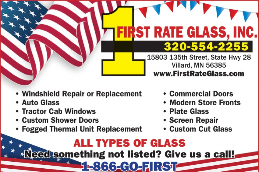 First Rate Glass, Inc