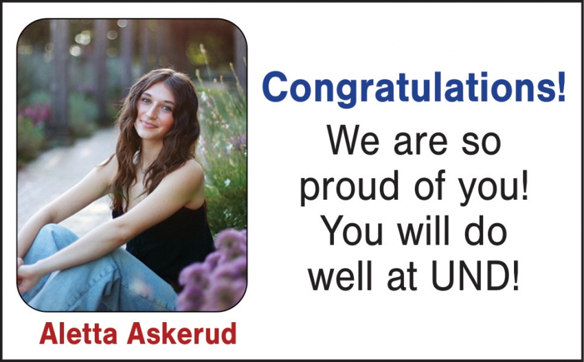 Congratulations