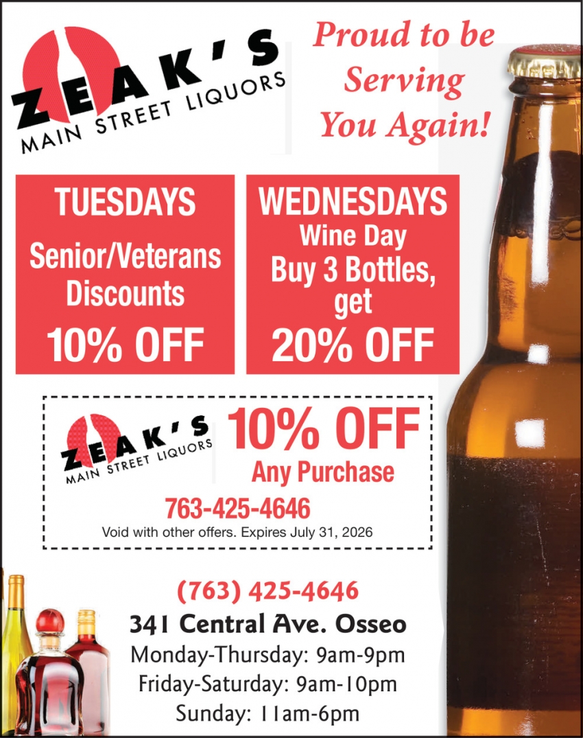Zeak's Main Street Liquors