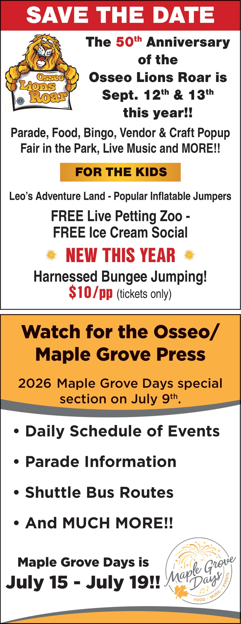 Osseo Lion's Roar