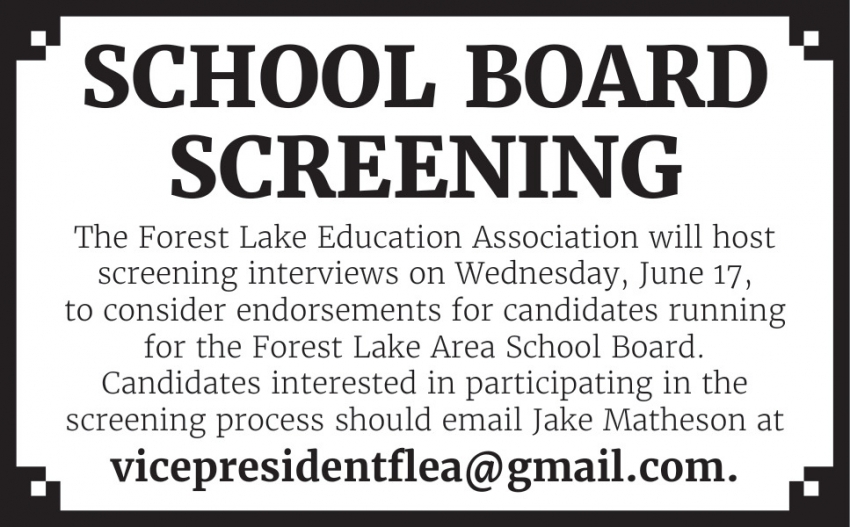 Forest Lake Area School