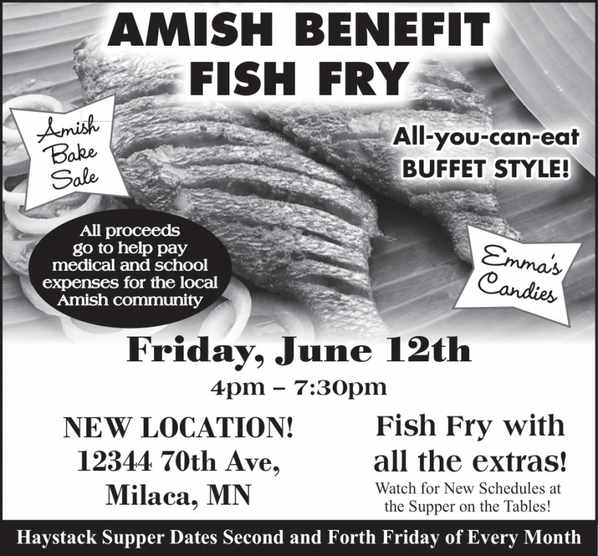 Amish Benefit Fish Fry