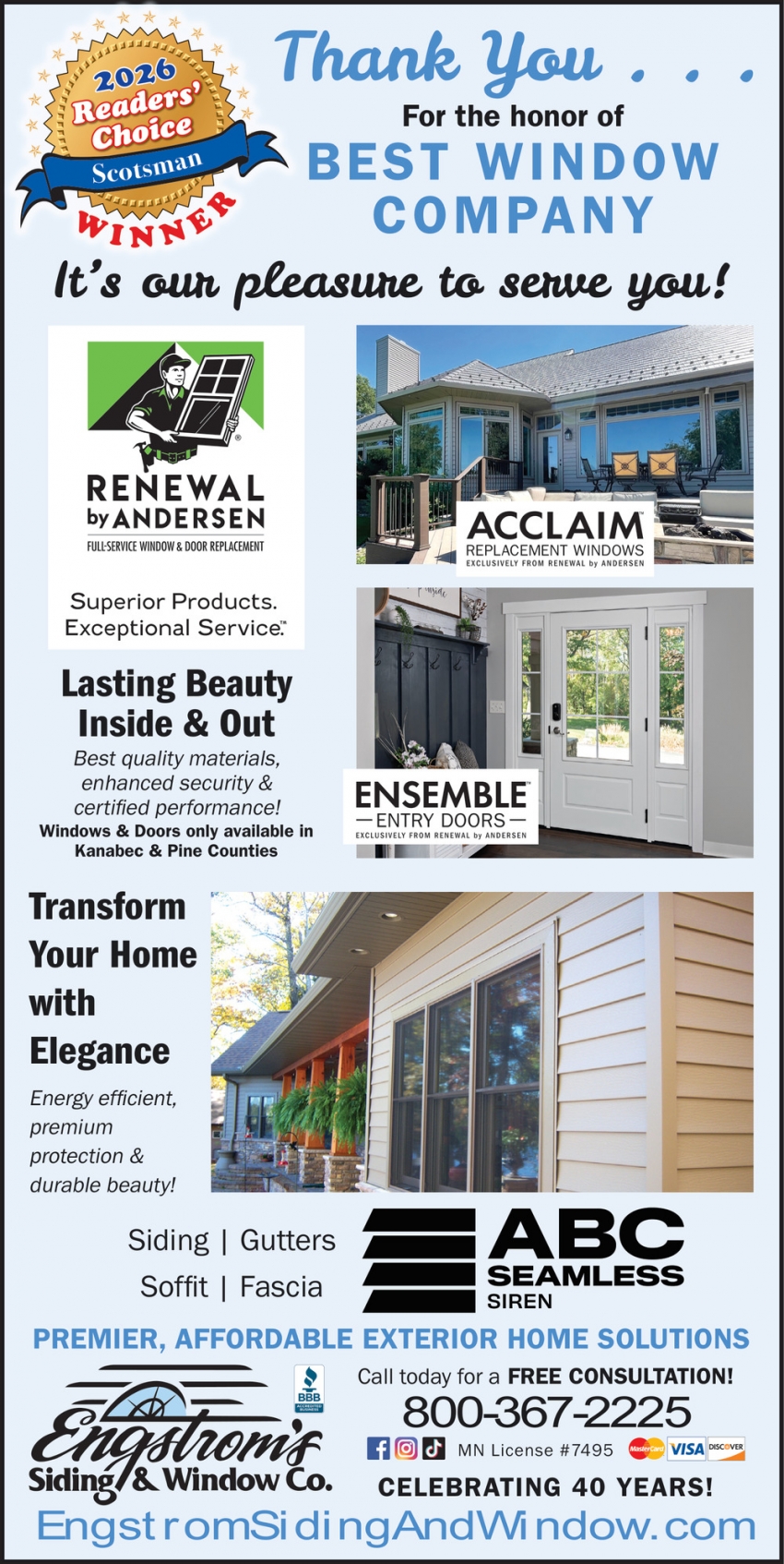 Engstrom's Siding And Window Co