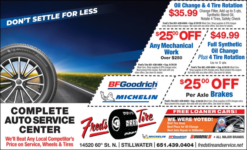Fred's Tire Co.