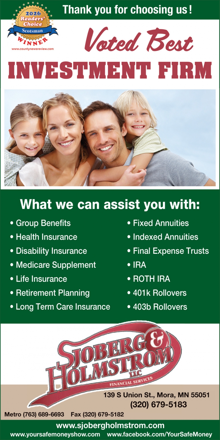 Sjoberg & Holmstrom LLC