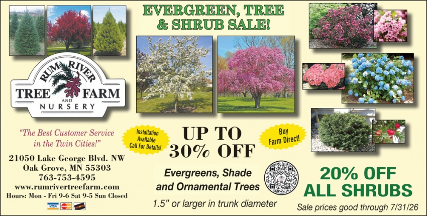 Rum River Tree Farm Nursery