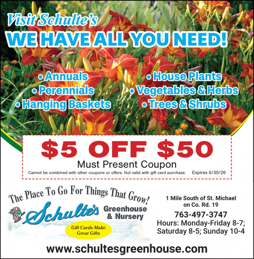 Schulte's Greenhouse and Nursery