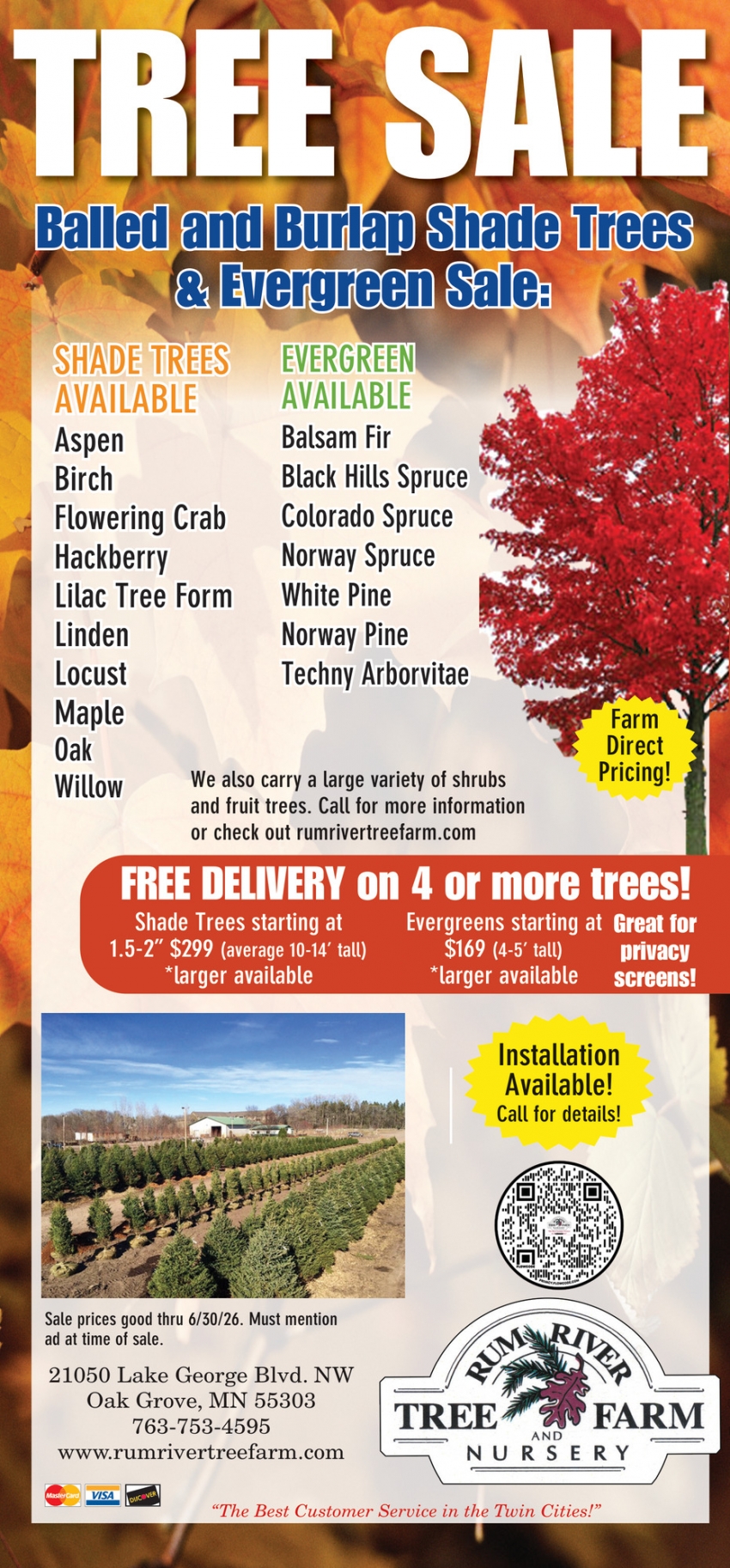 Rum River Tree Farm Nursery