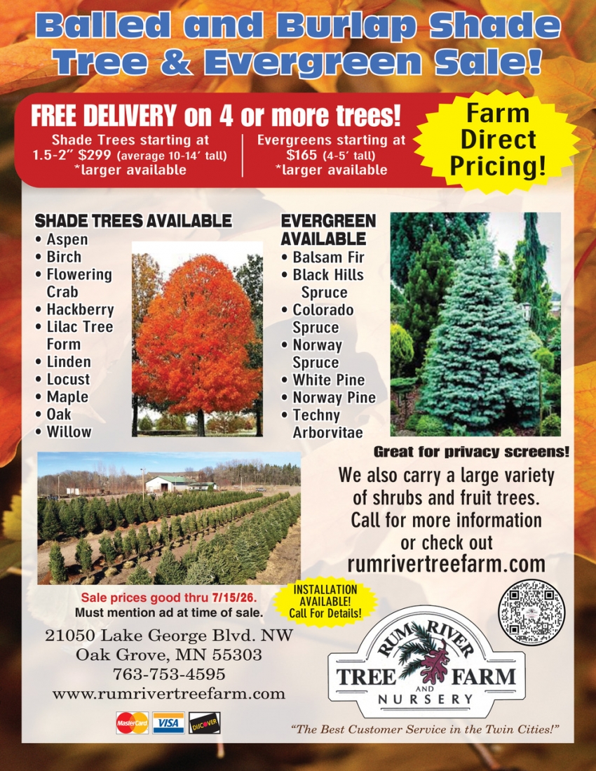 Rum River Tree Farm Nursery