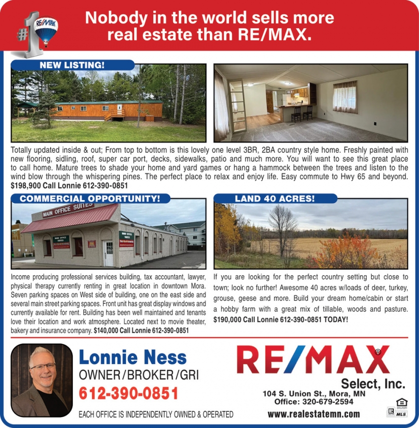 Lonnie Ness - Re/Max Select, Inc