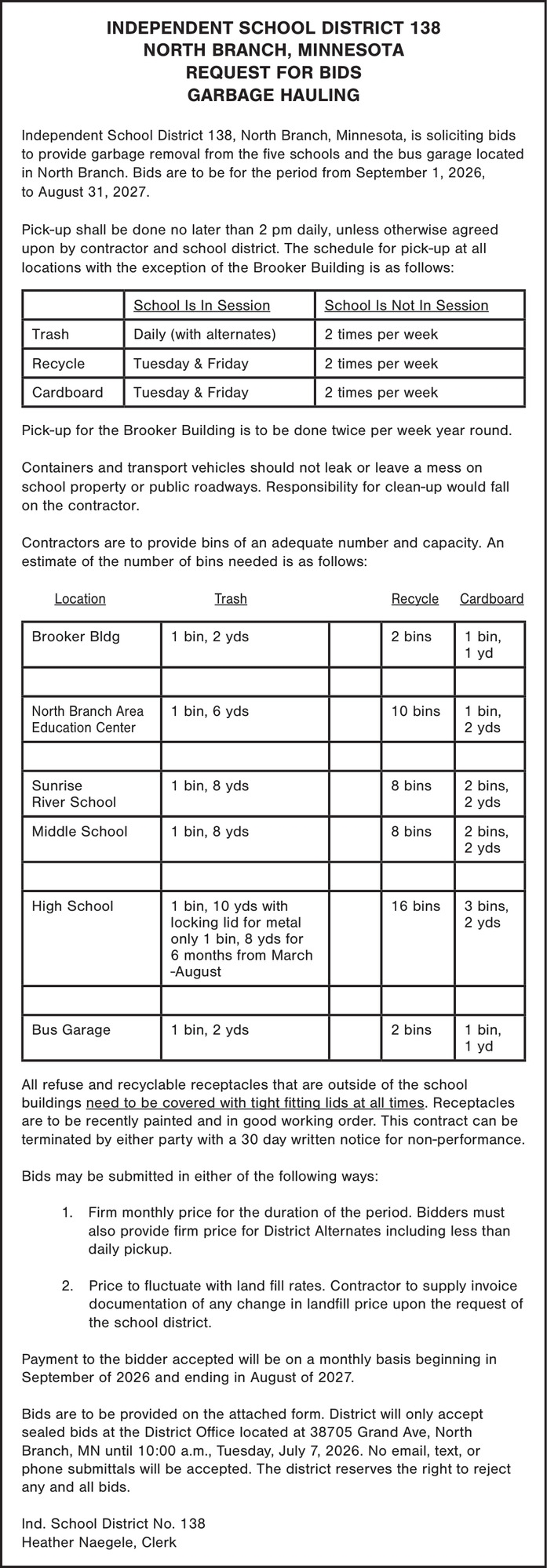 North Branch Area Public Schools