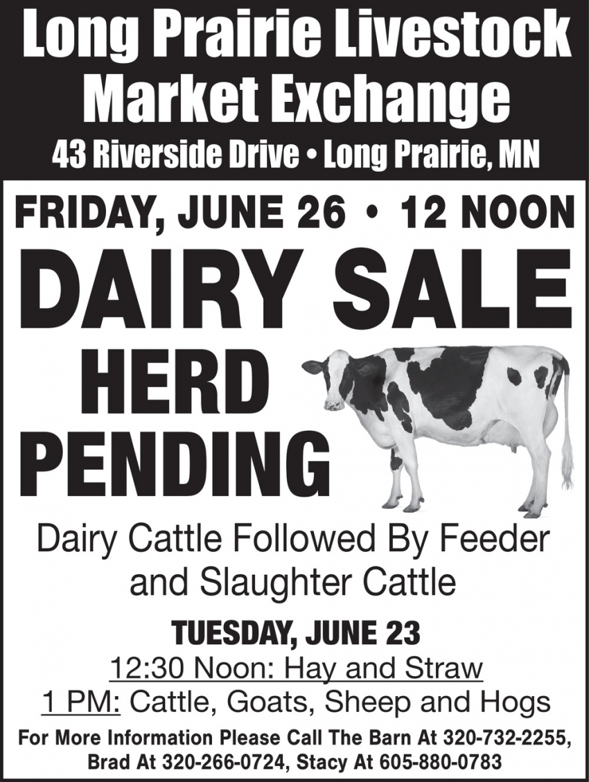 Long Prairie Livestock Auction Market Exchange
