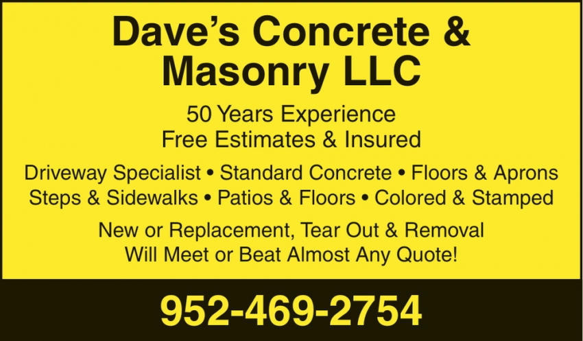 Dave's Concrete & Masonry LLC
