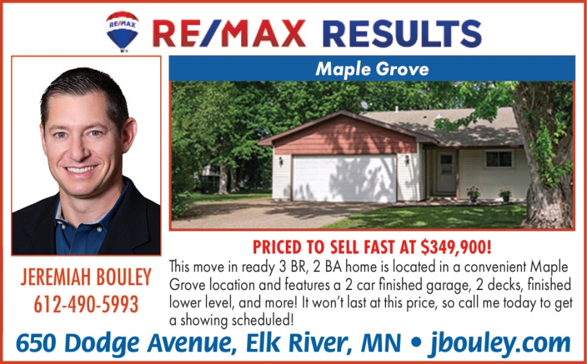 Re/Max Results - Jeremiah Bouley