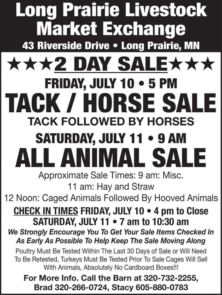 Long Prairie Livestock Market Exchange