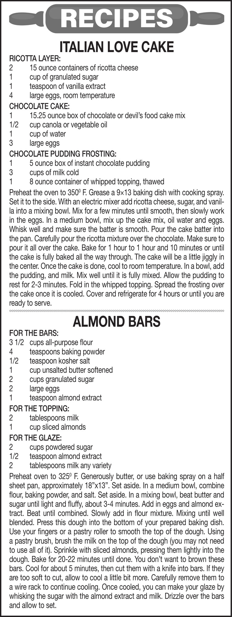 Recipes