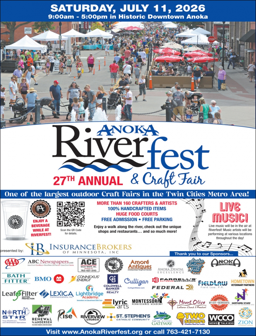 Annual Anoka Riverfest & Craft Fair