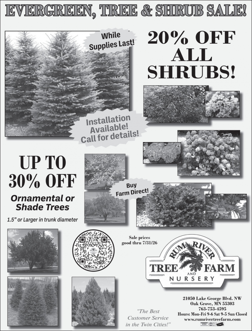 Rum River Tree Farm Nursery
