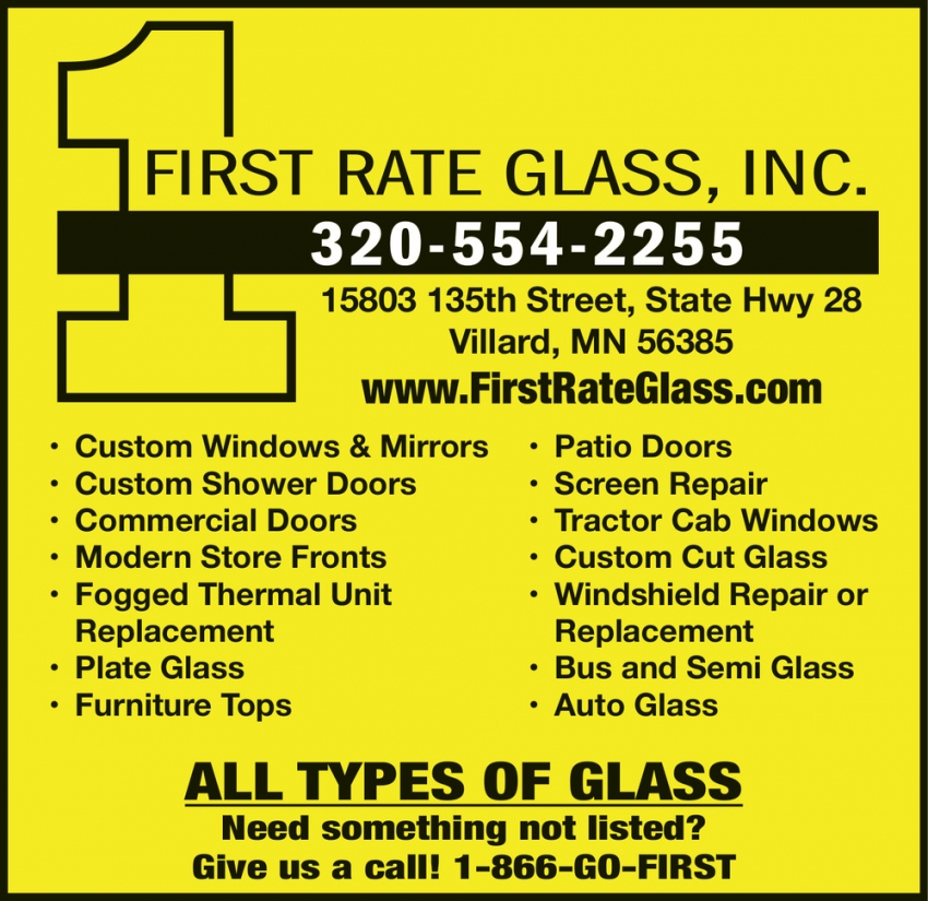 First Rate Glass, Inc