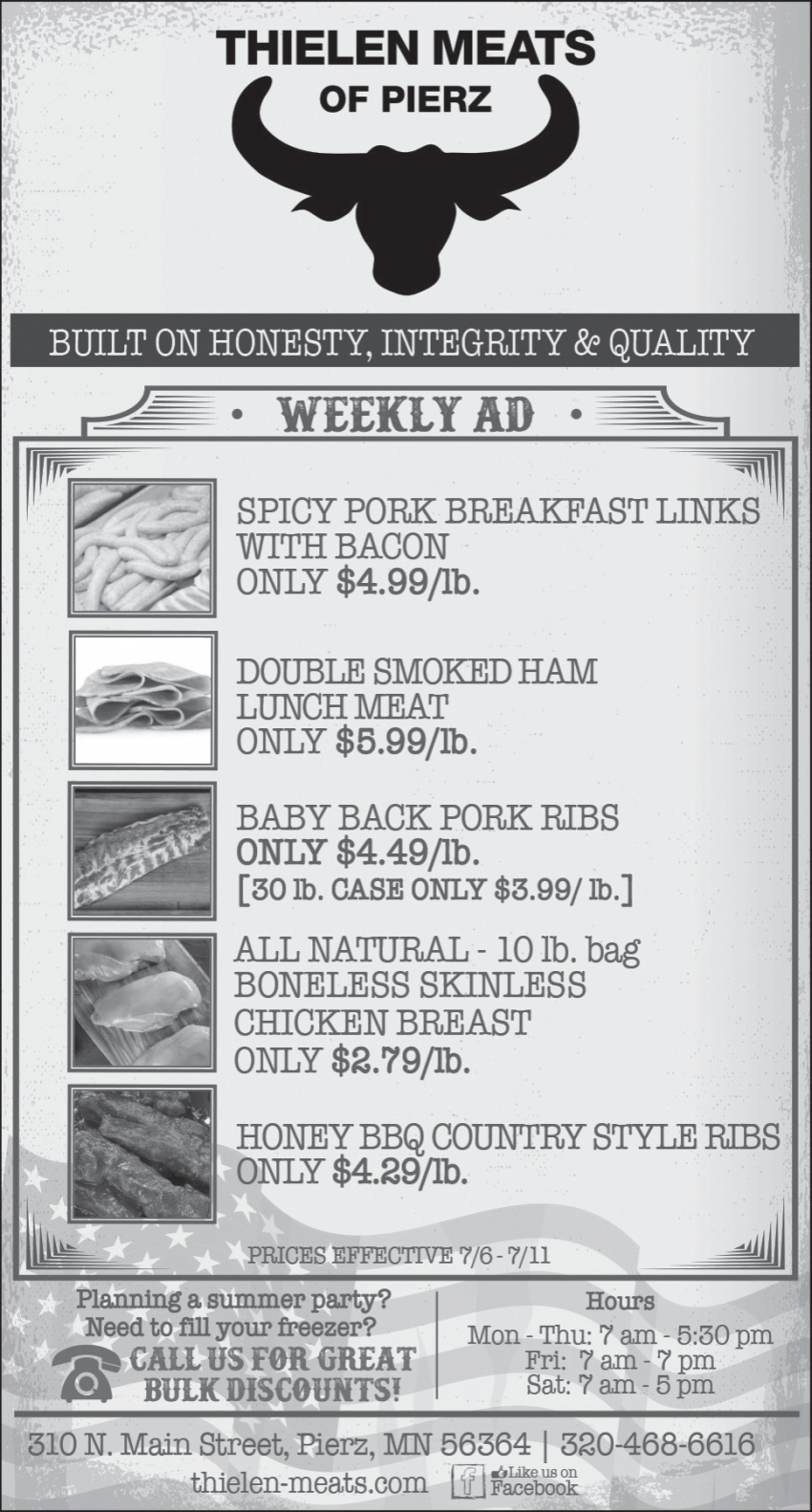 Thielen Meats Of Pierz