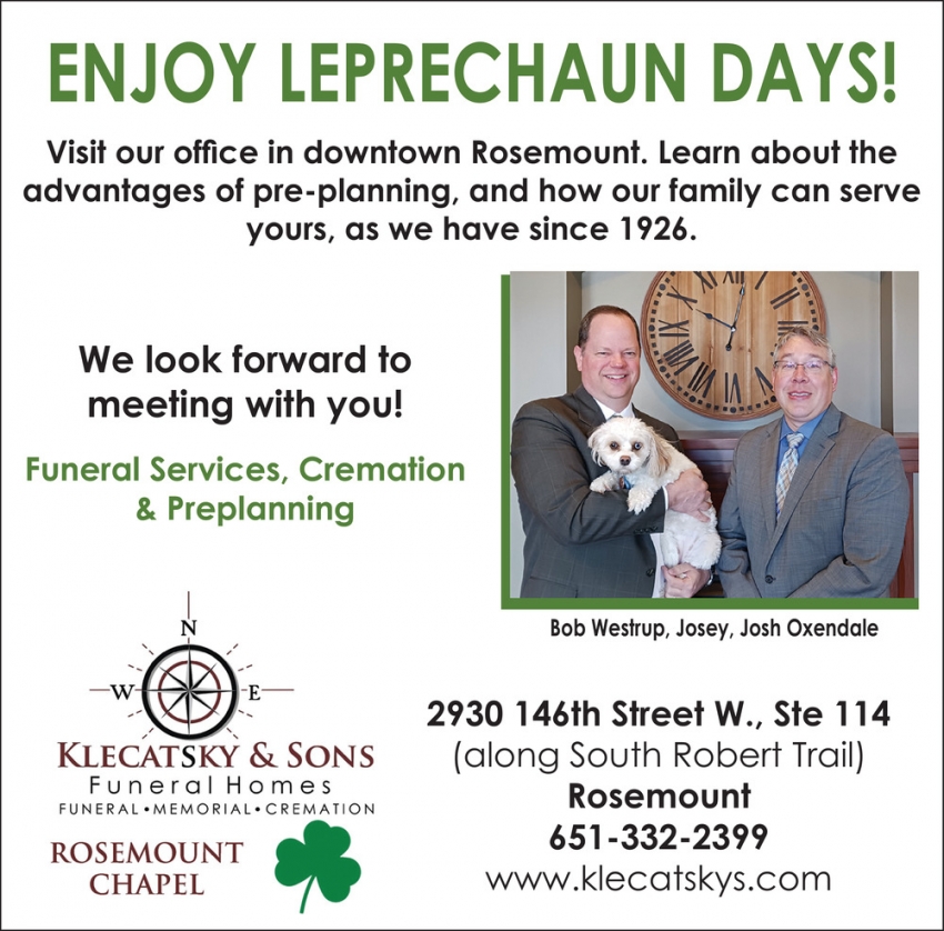 Klecatsky & Sons Funeral Homes - Rosemount Chapel