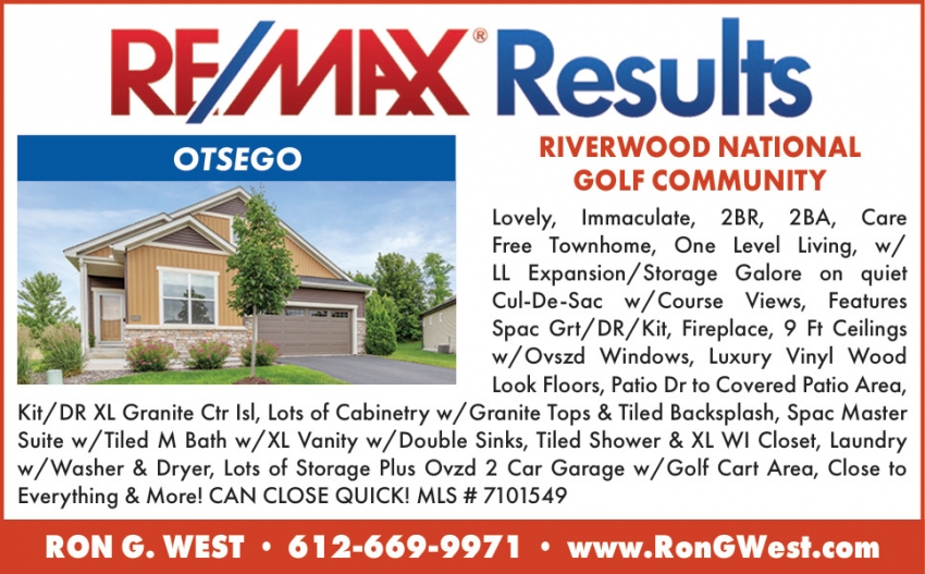 Re/Max Results- Ron G. West